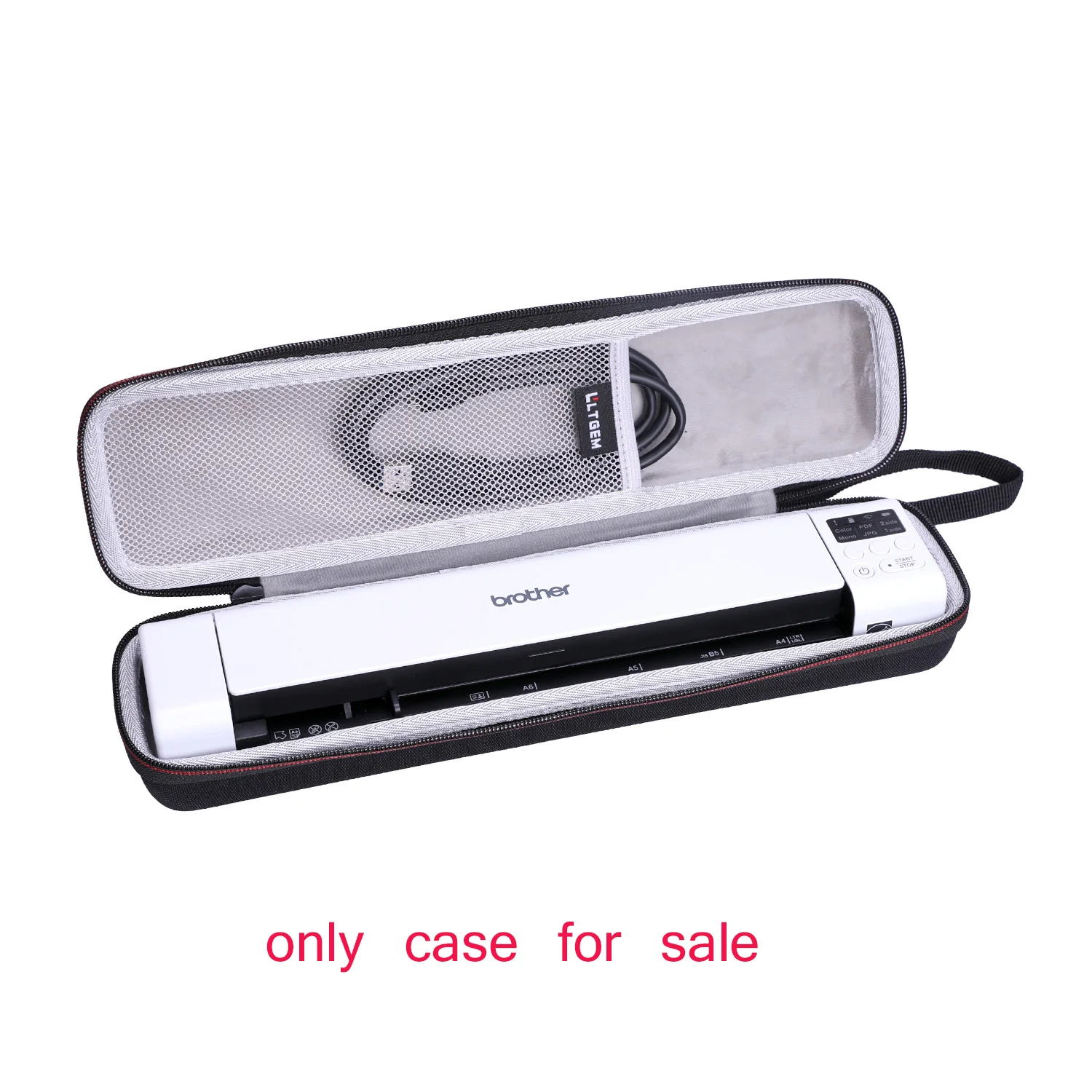 LTGEM-Impermeável EVA Hard Case, Compact Mobile Document Scanner, Brother DS-940DN