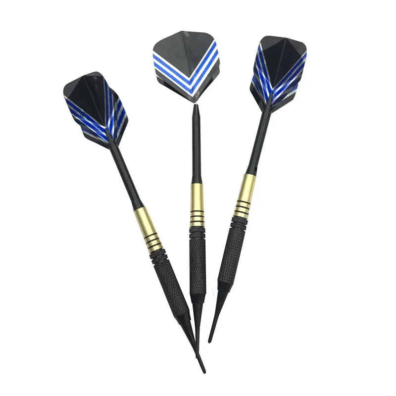 

3Pcs/set High-quality 19g Soft Tip Darts Indoor Sports Dart Shooting Competition Brass Body Aluminum Alloy Shaft Dardos