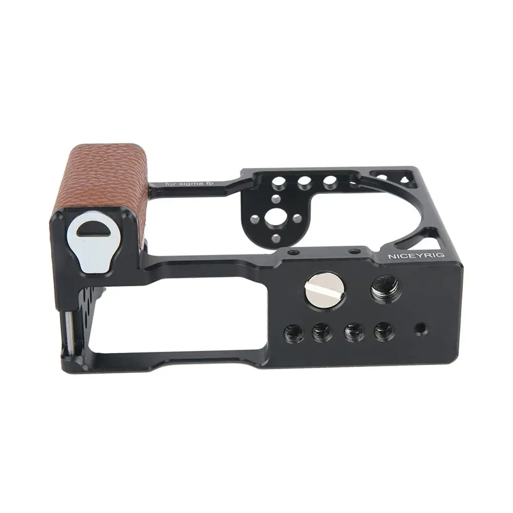 Niceyrig Sigma FP Dedicate Camera Cage Stabilization With Wooden Grip Screwdriver Brown 346