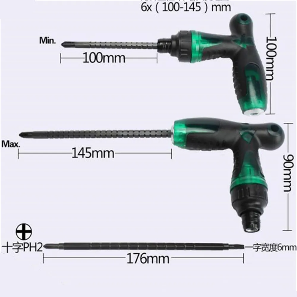 

Multi-Purpose Screwdriver Cross Word With Magnetic Household Combination Set Dual-Use Small Screwdriver