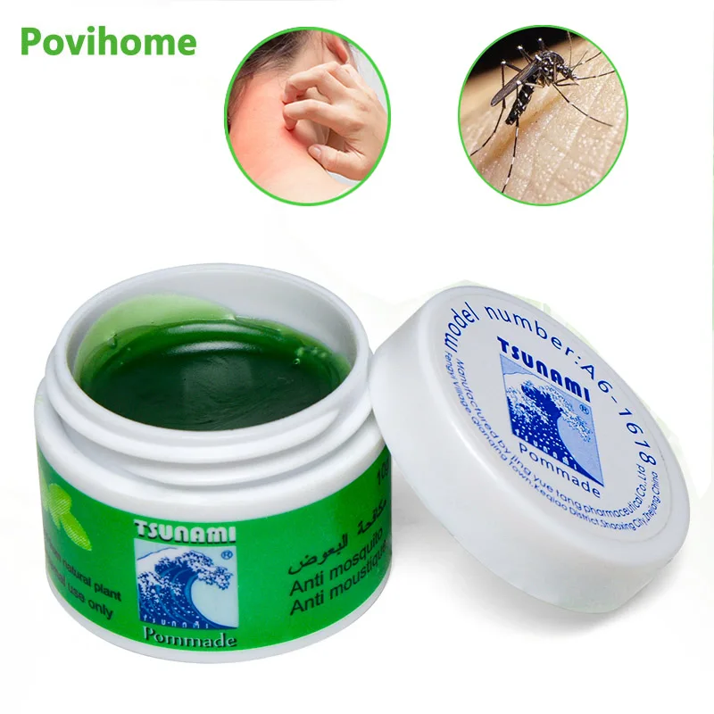 1Pcs 10g 100% Original Thailand Green Herbal Ointment Treatment Mosquito Bites Cold Anti-itch Cream Headache Muscle Rub Aches Oi