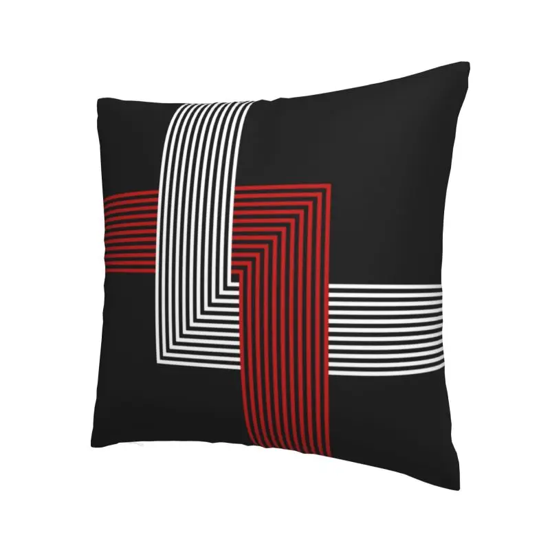 Soft Minimalist Connected Crossed Geometric Pattern Throw Pillow Cover Home Decor Custom Geometry Cushion Cover 45x45 for Sofa