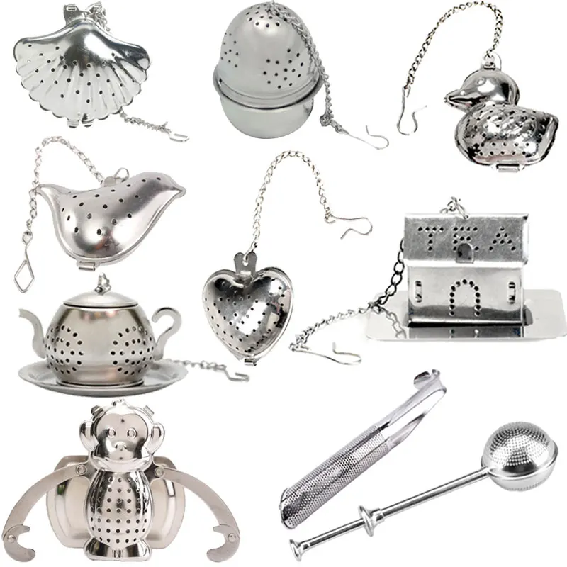 Stainless Steel Tea Strainer Infuser, Teaspoon Filter, Tea Sieve, Kitchen Gadget, Accessories