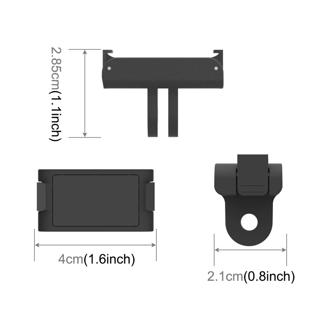 PULUZ Magnetic Adapter Mount For DJI Action 2 Sports Camera Magnetic Mount 1/4  Screw Port For DJI Osmo Action 2 Accessories