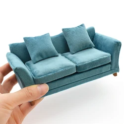 iLAND Modern Dollhouse Furniture on 1/12 Scale of Miniature Sofa for Doll House Living Room