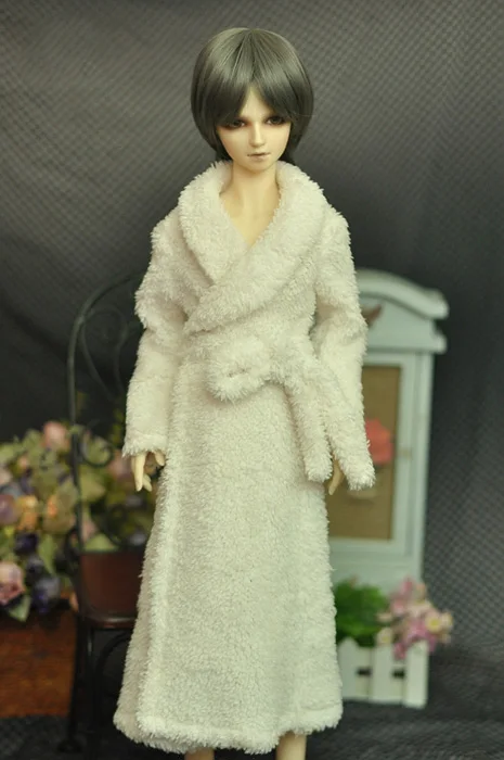 

1/6 1/4 1/3 одежда для BJD, белый плюшевый халат, пижама для BJD/SD YOSD MSD SD13 SSDF ID72 HID, сильные аксессуары для кукол дяди C0079