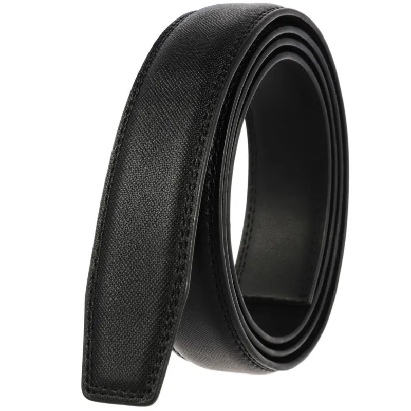 Cinturones de marca de lujo para hombre, Correa masculina de alta calidad, cinturilla de cuero genuino, sin hebilla, 3,1 cm, LY131-3303