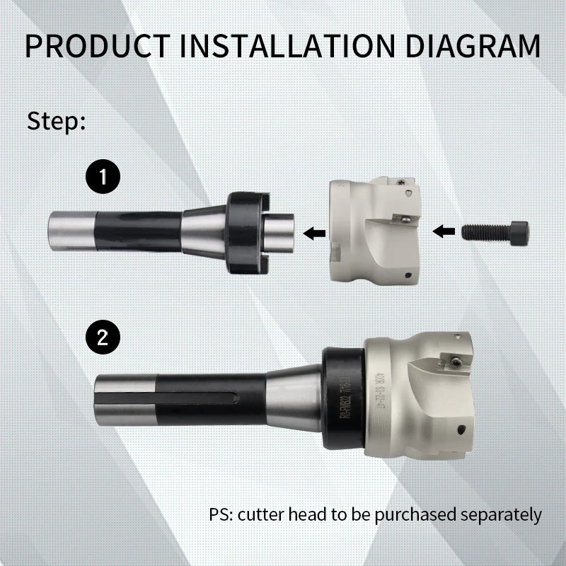 1PCS R8-FMB22 R8-FMB27 R8-FMB32 R8-FMB40 7/16、M12 Face endmilling adapter shell mill toolholder for cnc machine milling