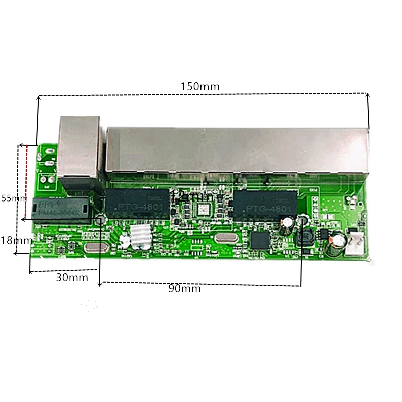 POE12V-24V-48V POE12V/24V/48V POE OUT12V/24V/48V poe switch 100 mbps POE poort;100 mbps UP Link poort;  poe powered switch NVR