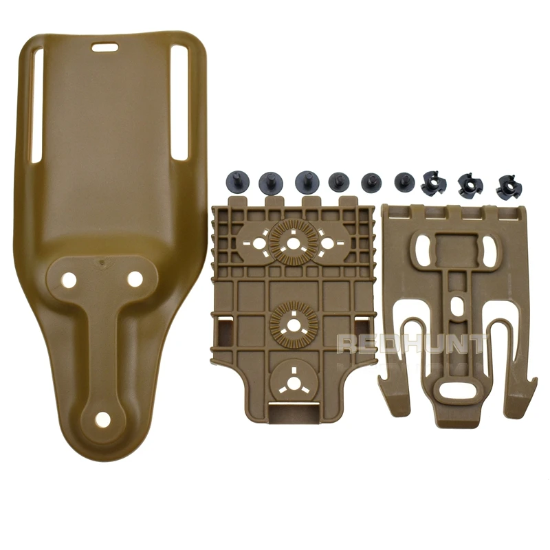 Quick Locking System Kit with QLS 19 and QLS 22 Polymer Hunting Gun Holster Glock 17/USP/M9 Belt Platform Set