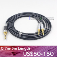 LN007136 Black 99% Pure PCOCC Earphone Cable For Hifiman Sundara Ananda HE1000se he1000v2 HE6se he400i he400se Arya