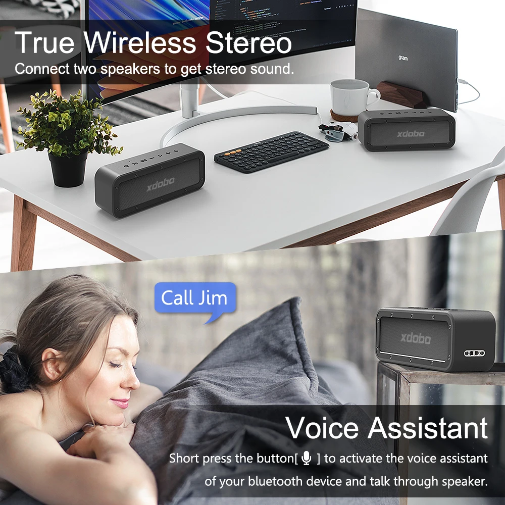 Bluetooth-сабвуфер XDOBO Wake-1983, 50 Вт, IPX7, водонепроницаемый