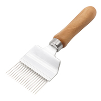 Beekeeper Honey Cutter Wooden Handle Comb 17-Pin Honey Knife Cut Uncapping Forks Beehive Beekeeping Equipment Accessories