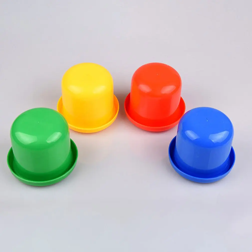 12mm Thickened Bottom Sifting Bar Pub Games Board Game Combination Color Screen Cup Thickening Tap Dice Cup Set