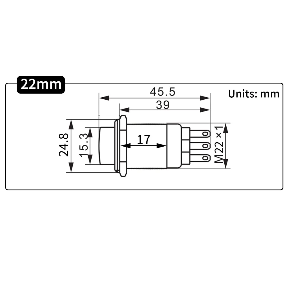 22mm led metal rotary push button latching 12V Stainless steel 2 3 position Switch Button rotary 2NO 2NC Rotate button rotation