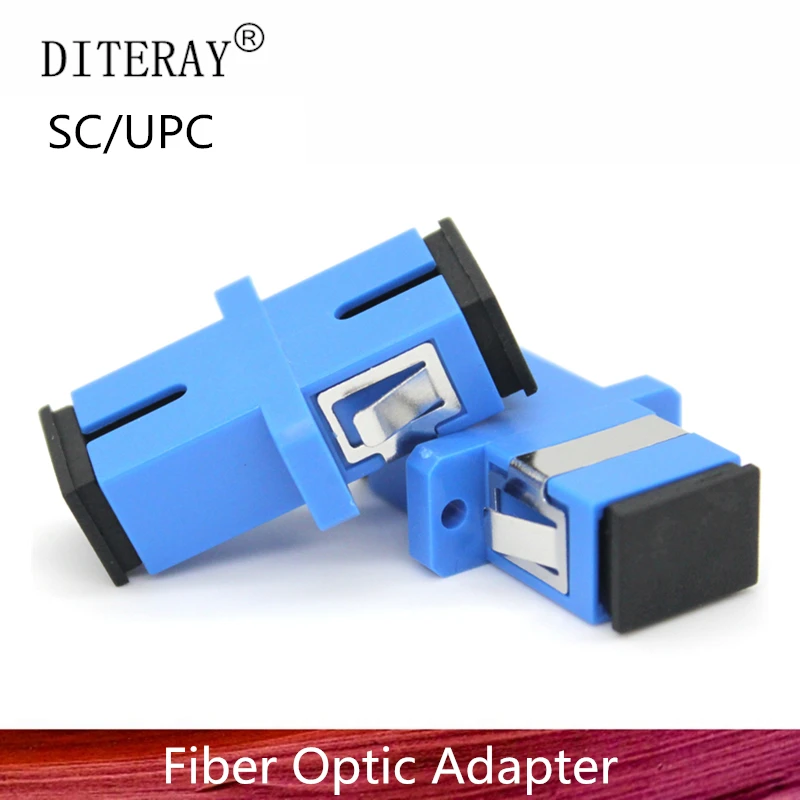 50/100/200pcs SC UPC Simplex mode Fiber optic Adapter SC Optical fiber coupler SC Fiber flange SC UPC connector