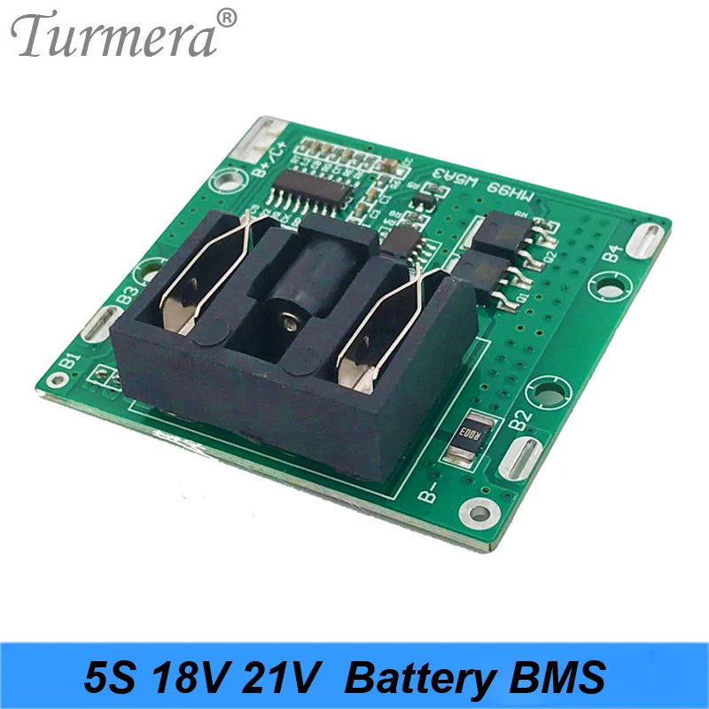 Turmera New 5S 18V 21V 30A BMS 18650 Lithium Battery Protection Board for 20V 24V Electric Drill Shura Screwdriver Battery Use