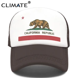 CLIMrapidly-Casquette de camionneur en maille pour hommes et enfants, chapeau d'ours de Californie, chapeau Hip Hop pour hommes, casquette de papa, adulte, cool, été