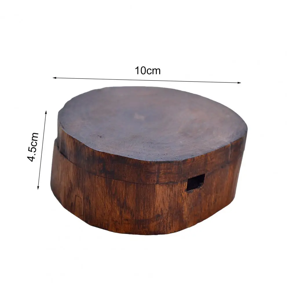 55% Dropshipping!!Tree Stump Shape Ash Tray with Lid Wood Art Collection Smoking Ashtray for Home