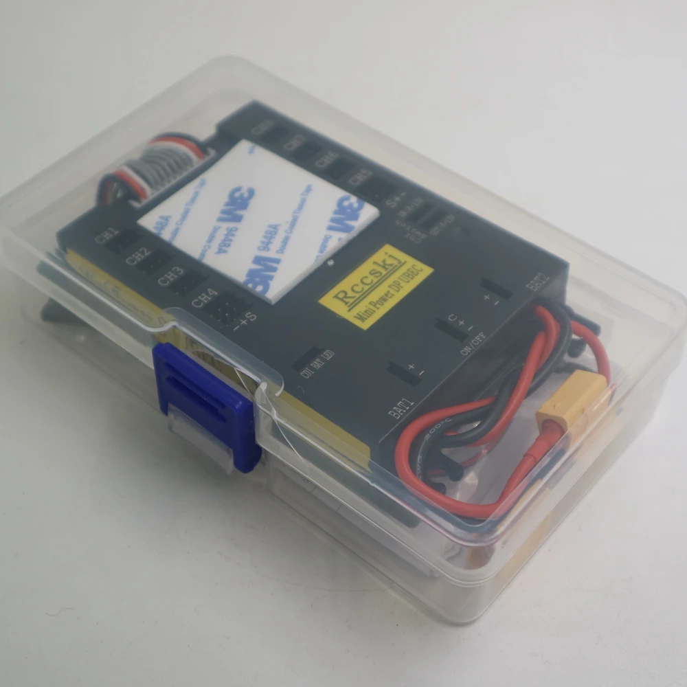 Mini Servo Section board Power Box for gas plane with 20A UBEC