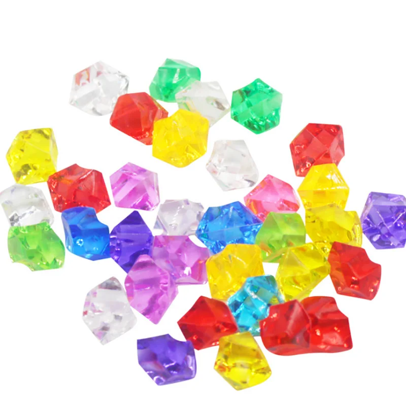 100PCS Plastic Crystal 14*11mm Acrylic Crystal Diamond Pawn Irregular Stone Party & Holiday DIY Decorations