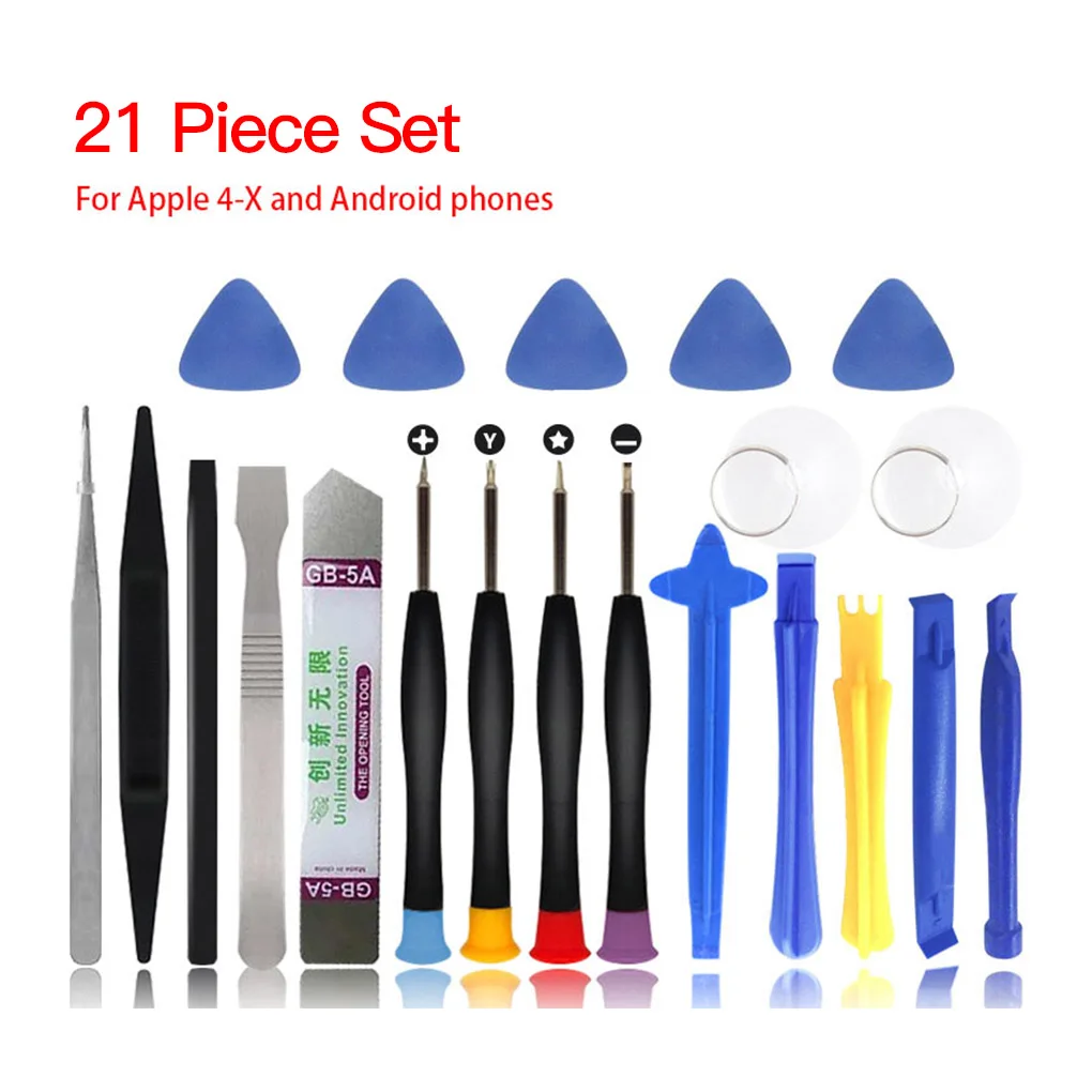 21 Pieces Set Mobilephone Repair Tool Hand Held Tools Random Color