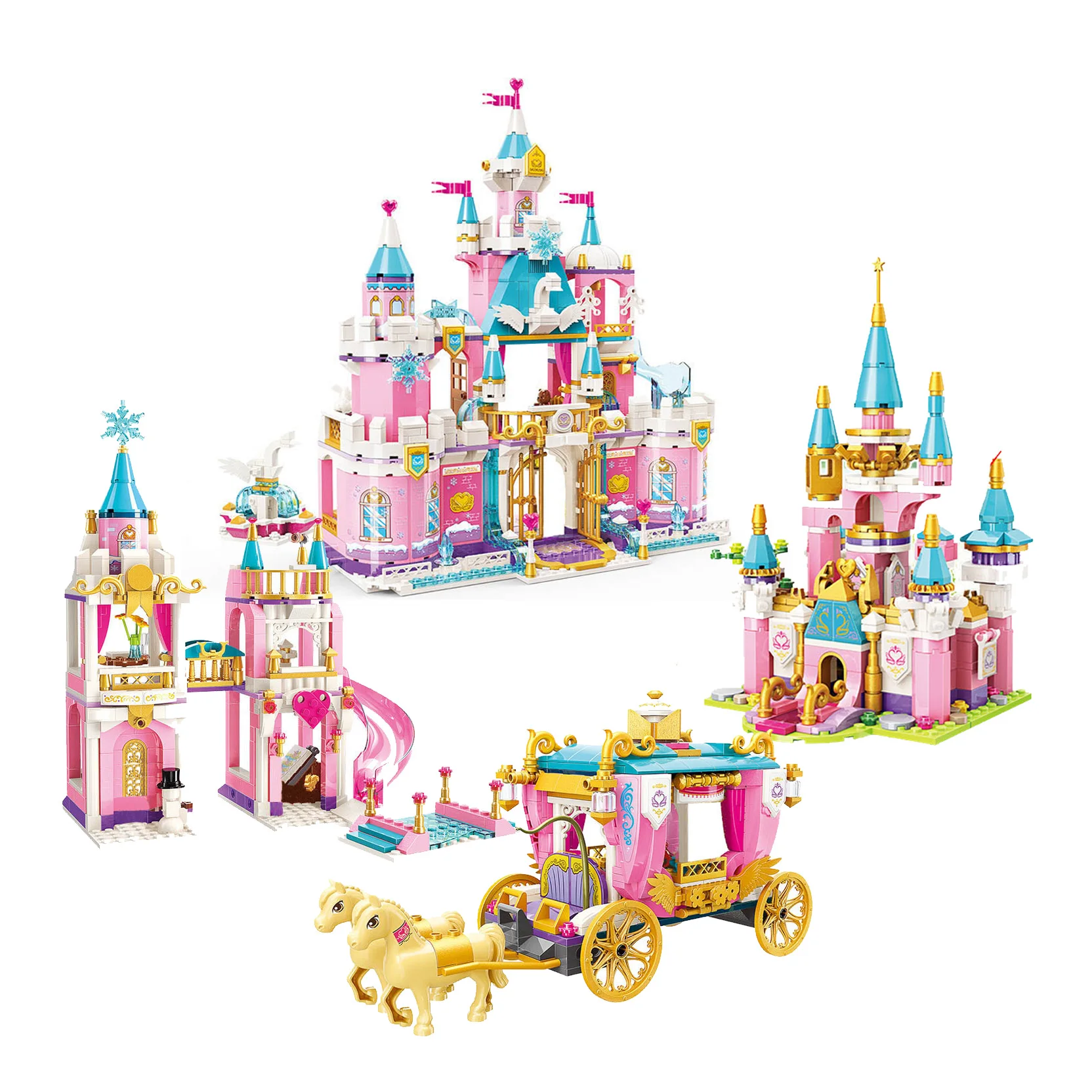 

Enlighten Building Block Girls Fairy Tale World Princess Leah Flowery Ocean Castle Bricks Toy For Xmas Gift