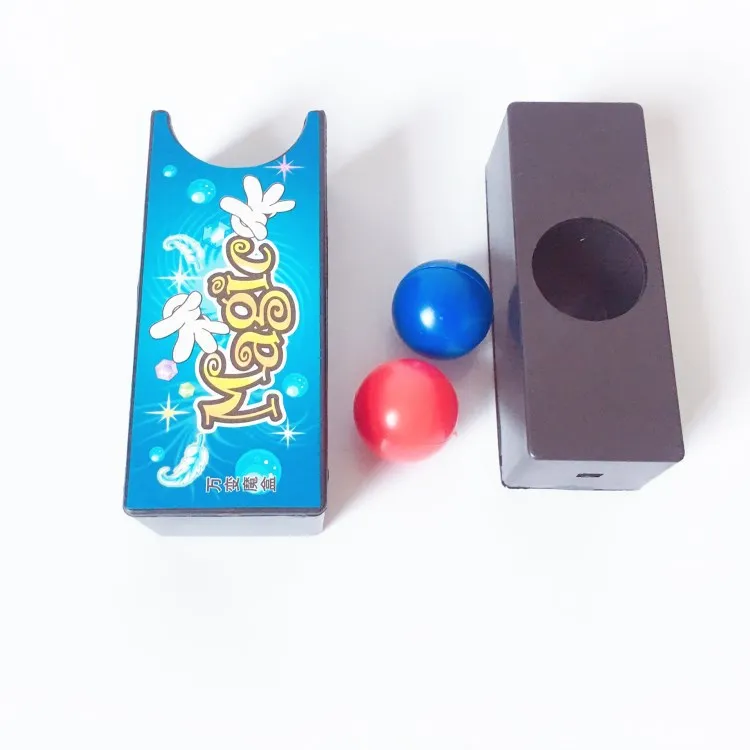 Illusion Gimmick Props Prank Toys Box Turning The Red Ball Into The Blue Ball Magic Tricks Close Up Magia Mystery Box gift