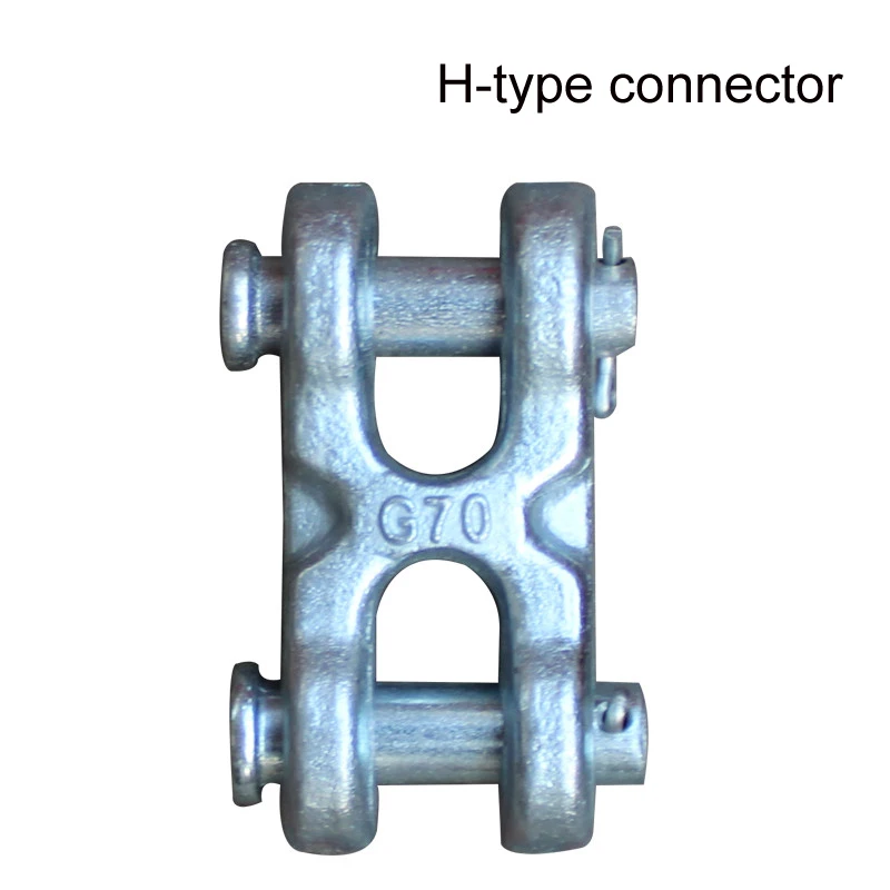 High strength hoisting Grade 80 angle hook lifting chain regulator claw hook with wing H-type connector