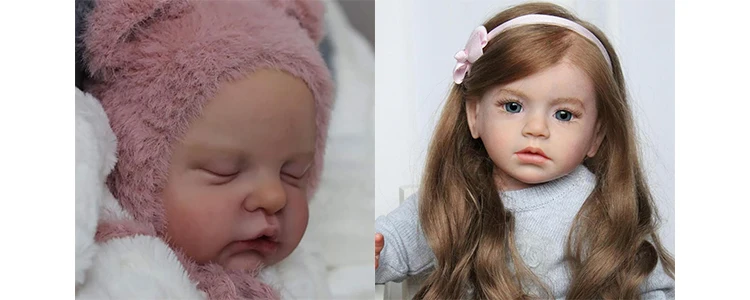 19Inch Reborn Doll Kit Kai Newborn Baby Unpainted Fresh Color Doll