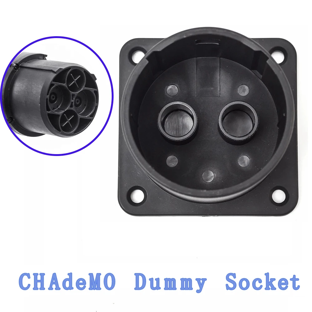 EV Charger Cable Holster for CHAdeMO EVSE IEC 62196-3 Connector Plug Holder Mount DC Dummy Socket