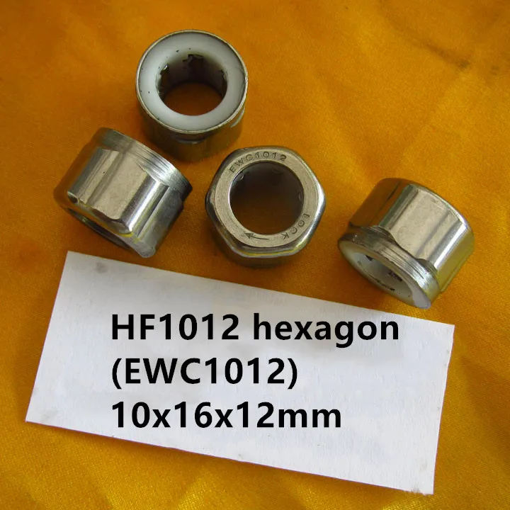 20-100pcs EWC1012 HF1012 hexagon 10x16x12 mm One Way needle roller Bearing 10*16*12 mm Fishing gear bearings