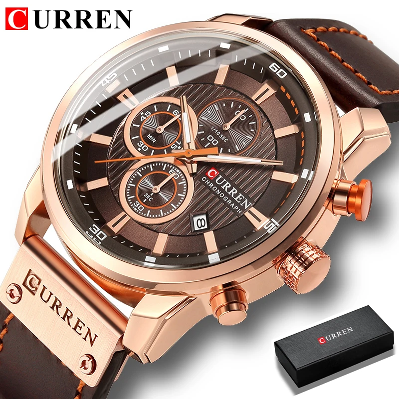 CURREN Fashion Date Quartz Men Watches Top Brand Luxury Male Clock Chronograph Sport Mens Wrist Watch Hodinky Relogio Masculino