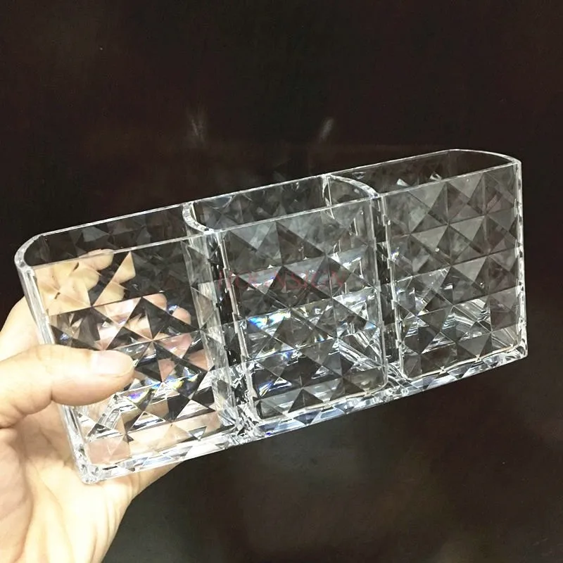 Acryl Pinsel Lagerung Box Transparent Stift Halter Schönheit Pinsel Rohr Maniküre Werkzeug Finishing Box Baumwolle Pad Lagerung Box Verkauf
