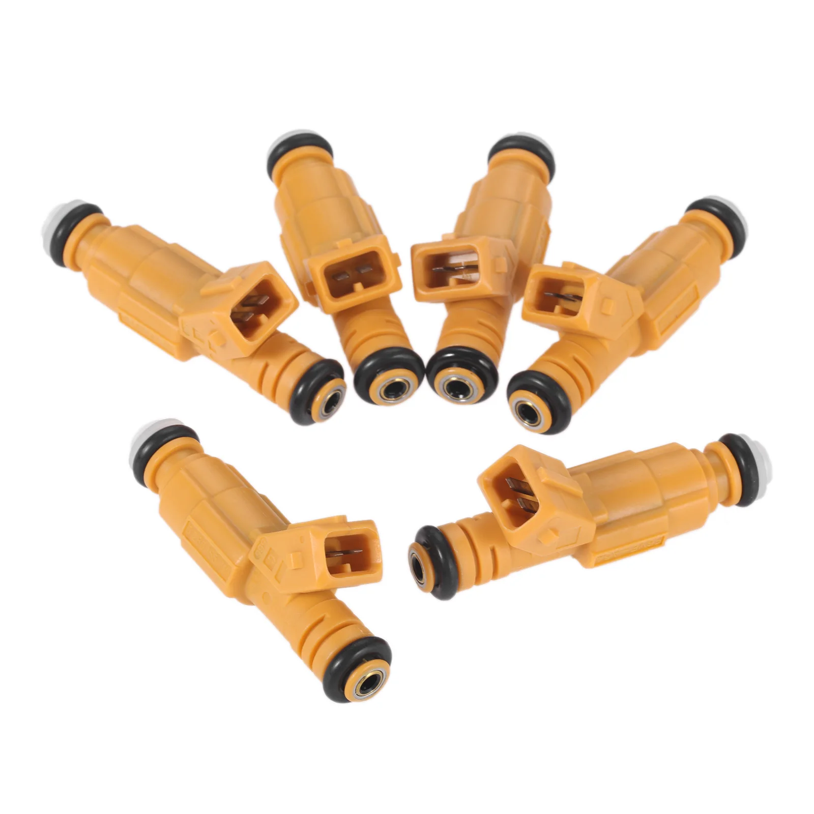 6 pcs 4 Hole Fuel Injectors fit for Jeep Cherokee Grand Cherokee 1987-1998 Wrangler Comanche 4.0L 0280155710 0280155700