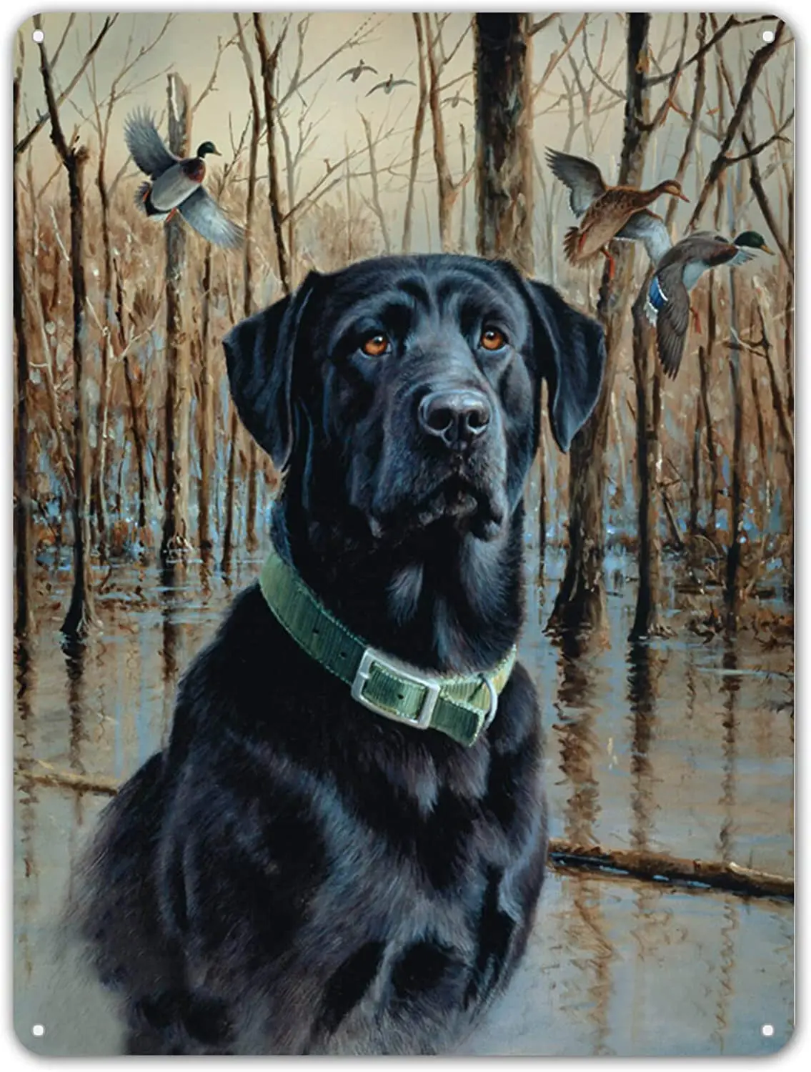 

ZYPENG Tin Sign Shop Ducks Unlimited Great Retrievers Wall Decor Retro Unique Garage Metal Signs Pub Room 12 x 16 inches