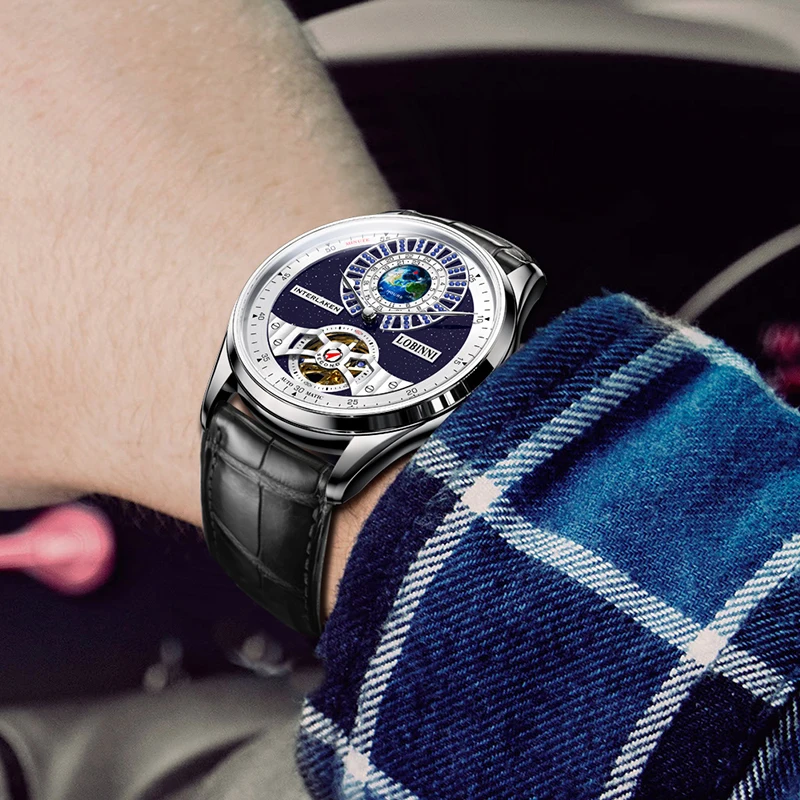 LOBINNI New Arrivals Luxury Brand Men Watches Automatic Mechanical Watch Sapphire Glass Waterproof 50M Wrist Watches