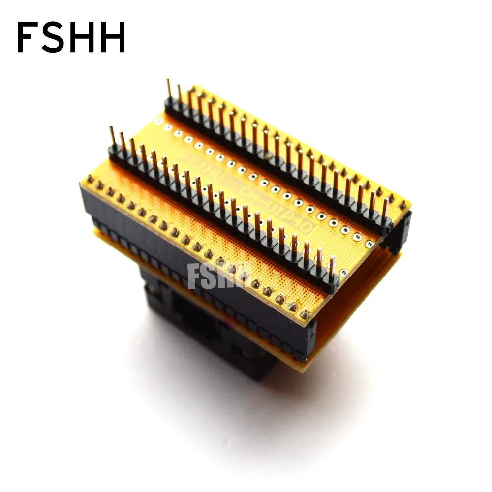Open-Top QFN40 naar DIP40 Programmeeradapter WSON40 DFN40 MLF40 QFN40 testaansluiting 0,5 mm 6x6 mm