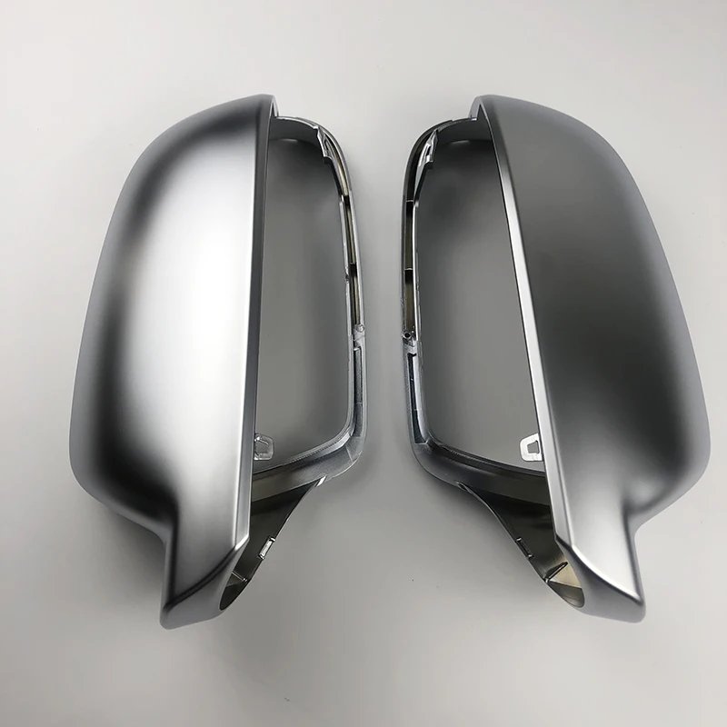 Matt Silver Rearview Side Mirror Cover Caps For Audi A4 B8.5 B8K A3 8V S3 RS3 A5 B8 B9 B7 B6 C7 A8 D4 A6 C8 A8 D5 Q5 Replace