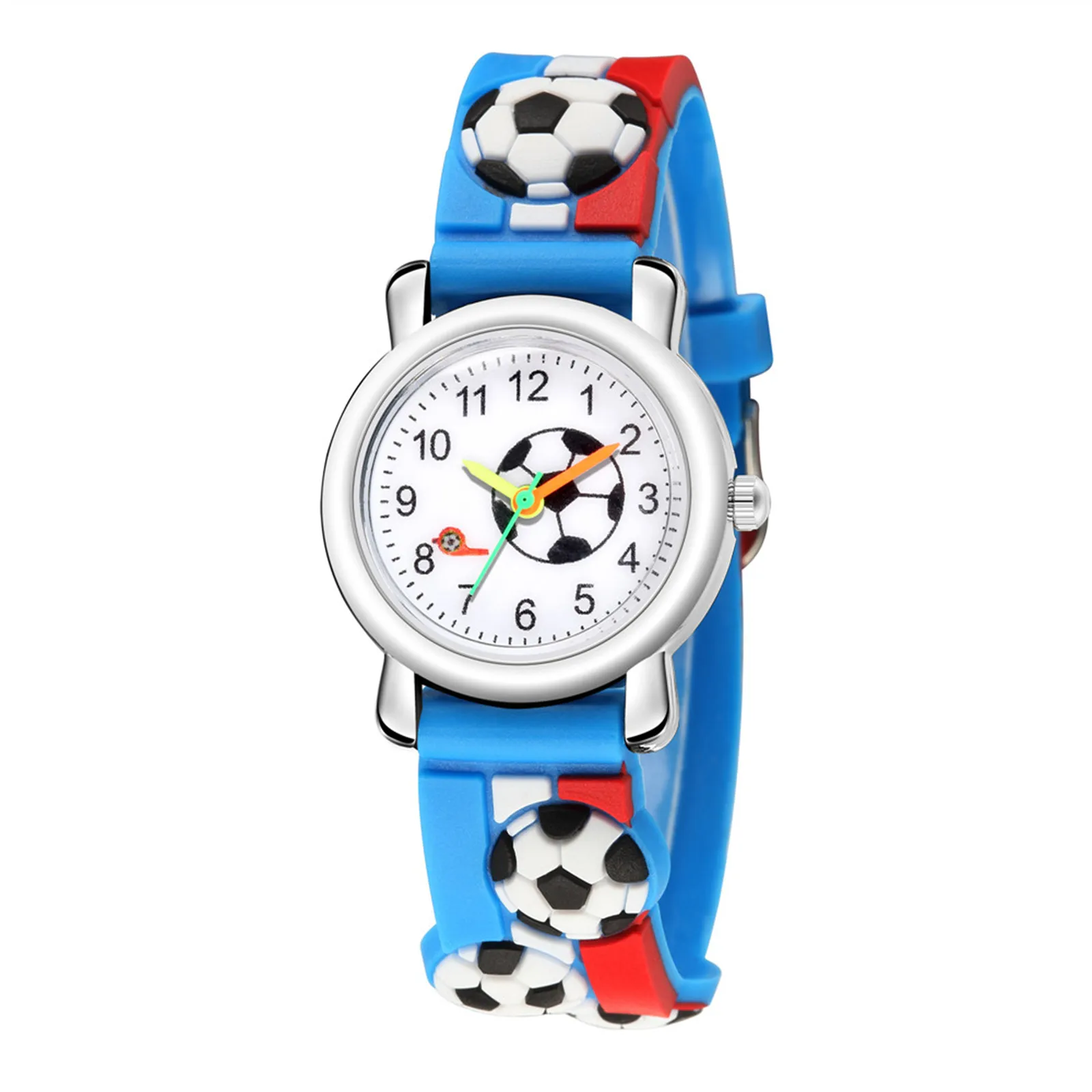 2020 New Whistle Football Dial Children Watch Students Time Clock Digital Kids Watches Girls Boys Gift Child Quartz Wristwatch