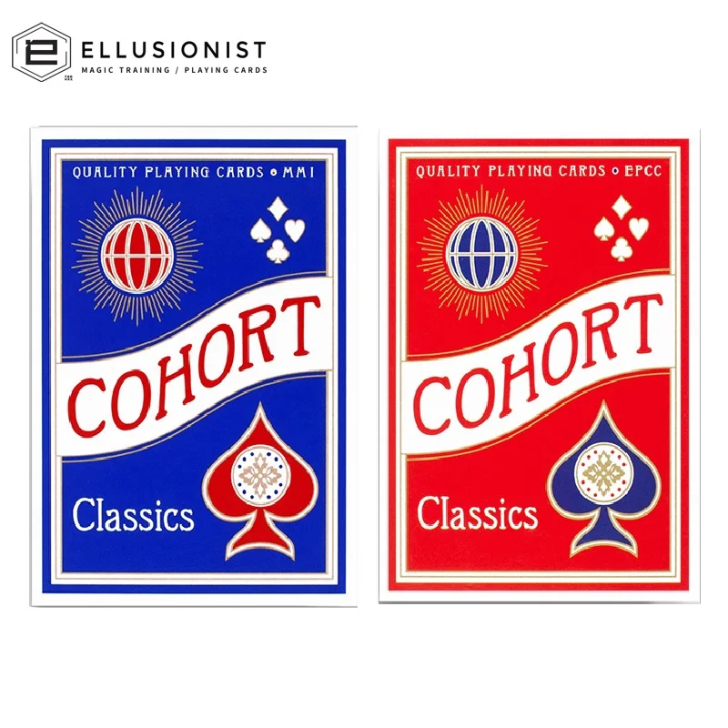 

Ellusionist Cohort Marked Playing Cards Blue/Red Casino Poker USPCC Deck Magic Card Games Magic Tricks Props for Magician