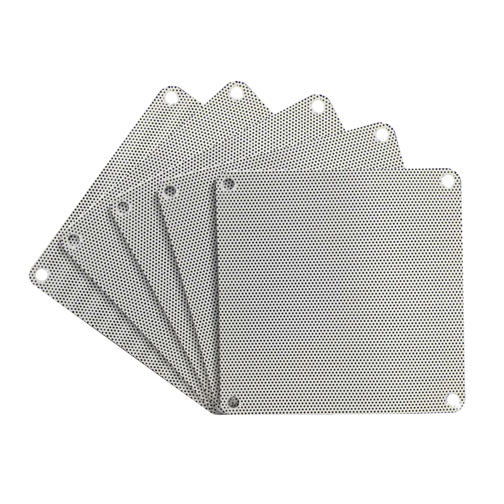 5PCS Computer PC Mesh PVC Fan Dust Filter Dustproof Case Computer Mesh Cover Chassis Dust Cover 80 90 120 140mm Grid