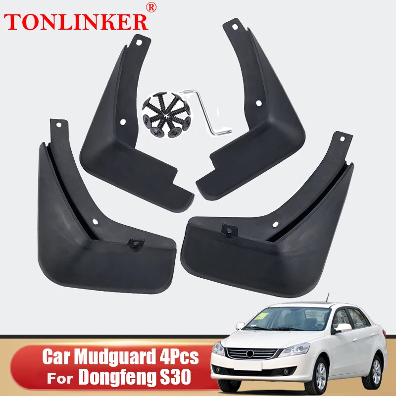 

Car Mudguard For Dongfeng S30 2014 2015-2017 Front Rear Mud Flaps Mudguards Splash Guards Fender Mudflaps 4Pcs Accessories