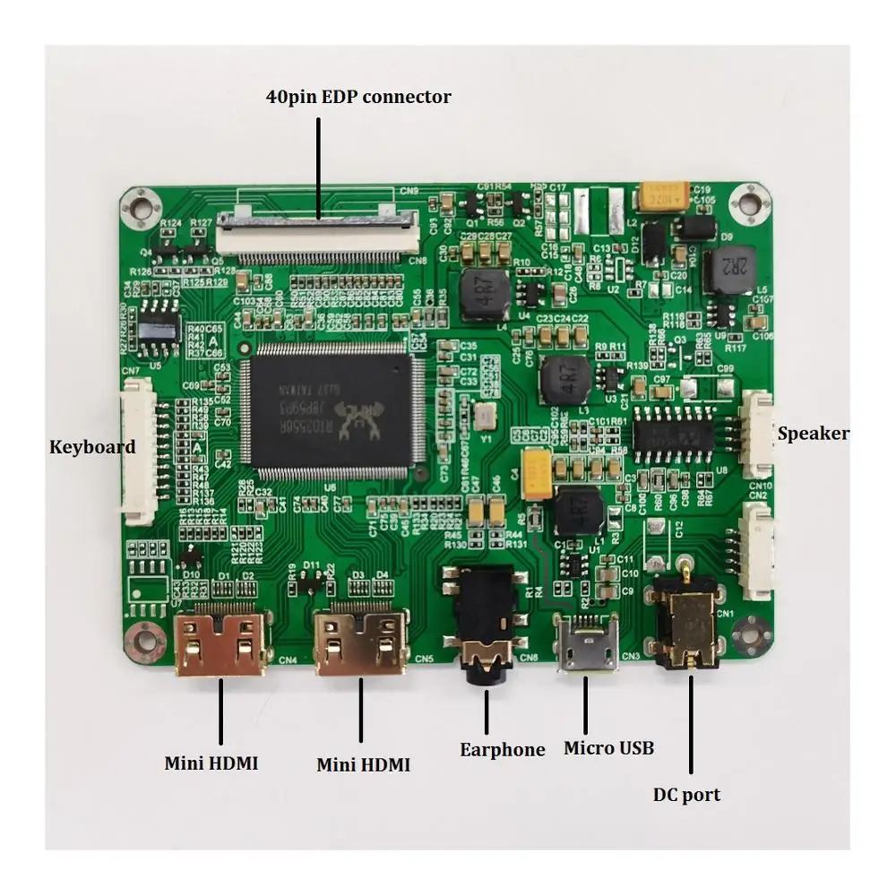 2.4 인치 tft LCD 모니터 디스플레이 패널 HDMI vga av HDMI vga av. Nt6810dpi 1920x1080 해상도 1920*1080 ips 화면 LP140QH1-SPB1 키트