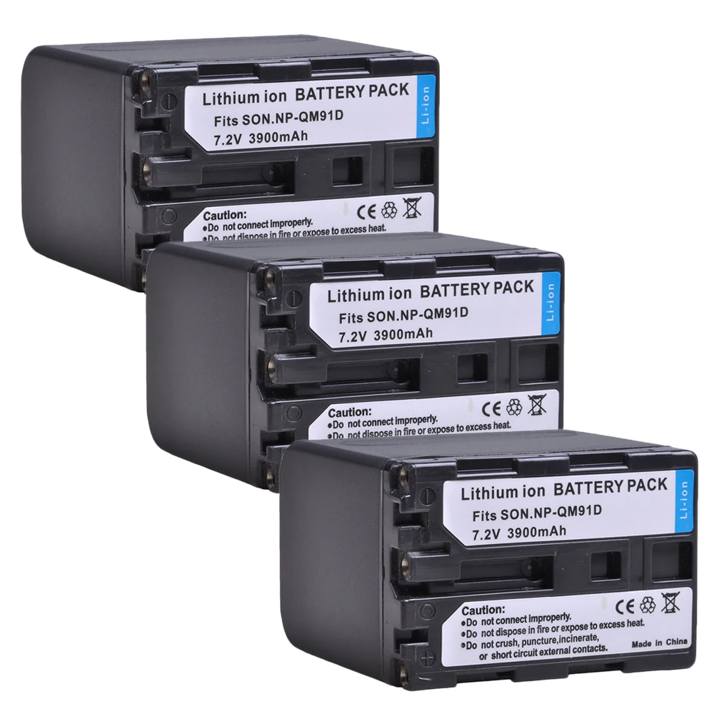 3900mAh NP-QM91D NP QM91D Battery for Sony NP-FM50 NP-QM71 NP-FM70