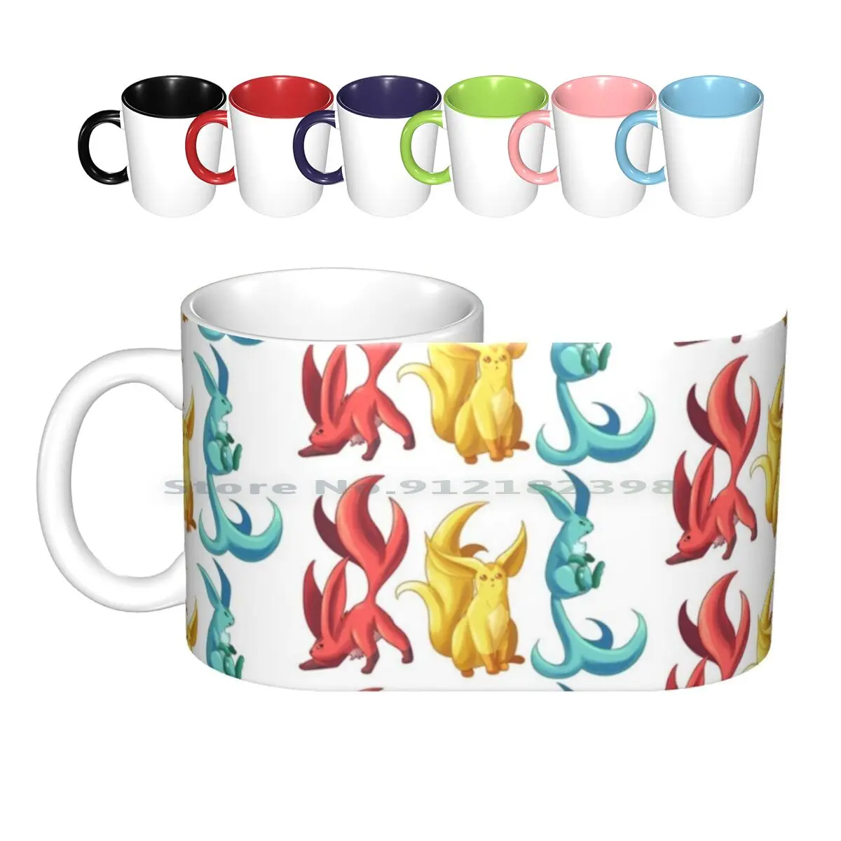 Carbies! Ceramic Mugs Coffee Cups Milk Tea Mug Ffxiv Ff14 Final Fantasy Xiv Carbuncle Carbuncles Ruby Carbuncle Topaz Carbuncle