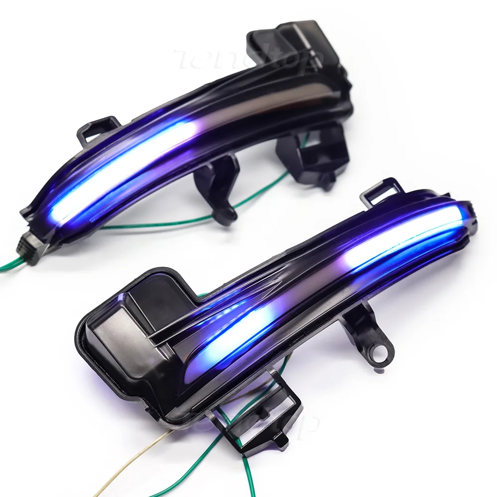 Dynamic LED Rearview Mirror Lamp Flowing Turn Signal Lights Car Accessories For Skoda Superb A7 B8 MK3 III Typ 3V 2016- 2019