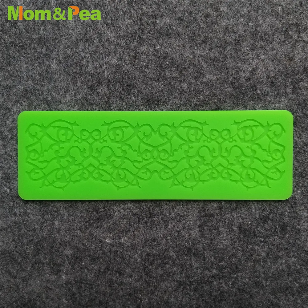 KCL594 Small Lace Pad Silicone Mold Sugar Paste Fondant Cake Decoration 3D Mould