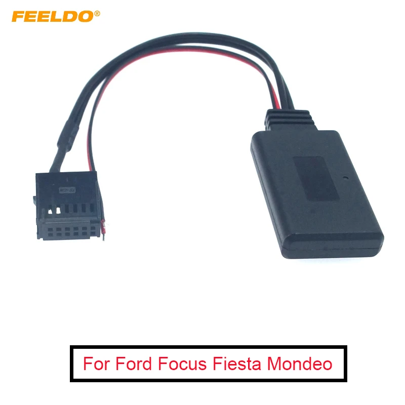 

FEELDO Car Wireless Bluetooth Module Adapter For Ford Focus Fiesta Mondeo Music 12Pin Aux Cable Stereo AUX-IN Bluetooth AUX Kit