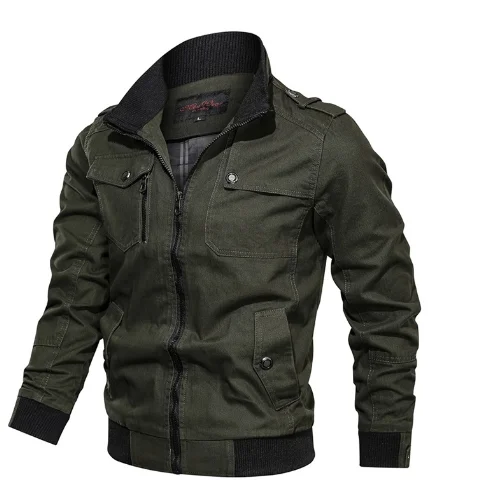 Chaqueta militar de algodón para hombre, abrigo cortavientos de piloto, Cazadora Bomber del ejército, ropa de vuelo de carga, primavera y otoño, 2020